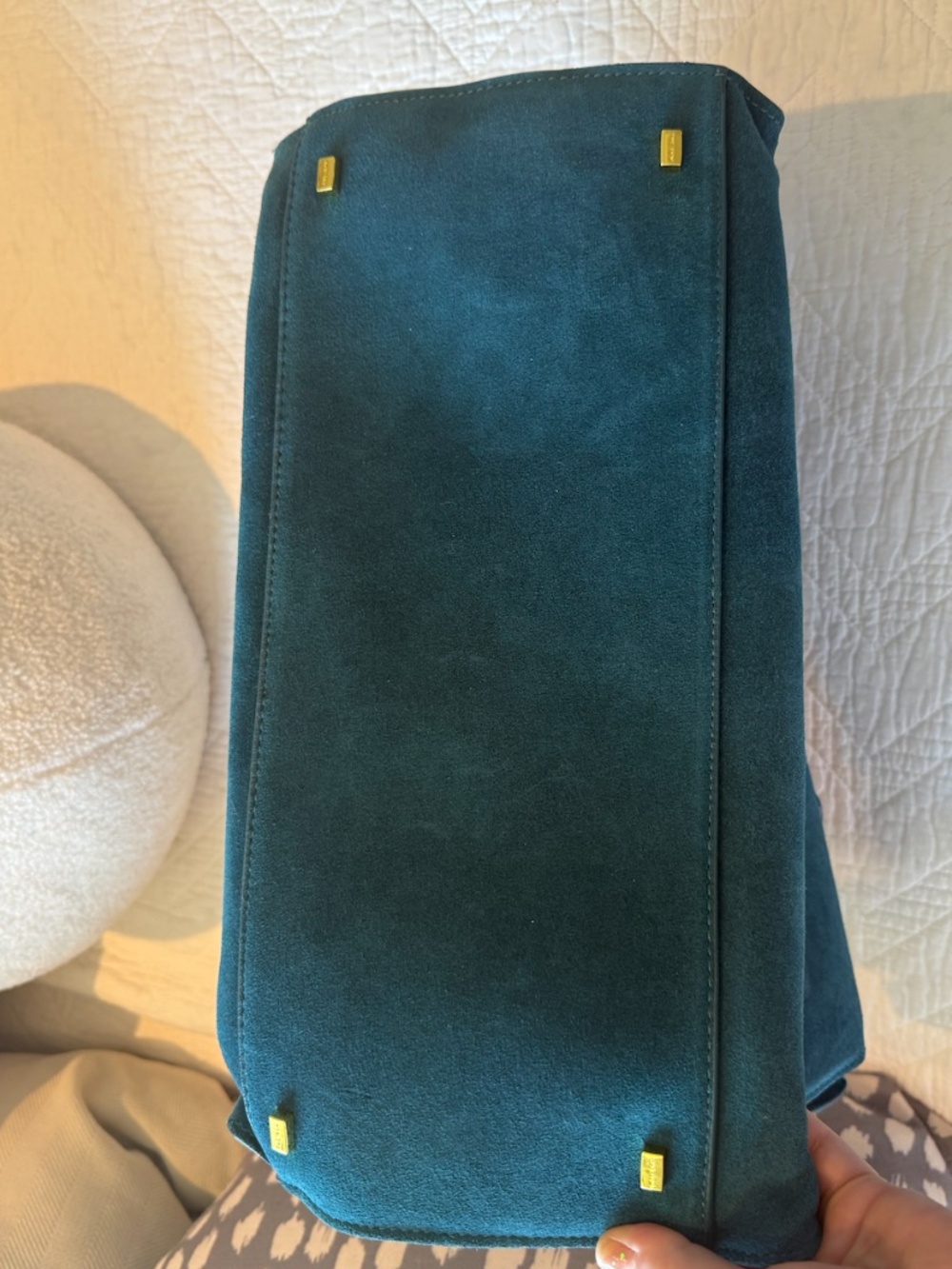 The Row Margaux 15 suede tote - Picture 9 of 12